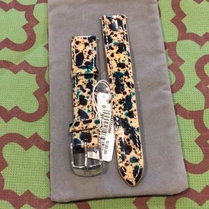 New authentic Michele watch strap 16mm leather